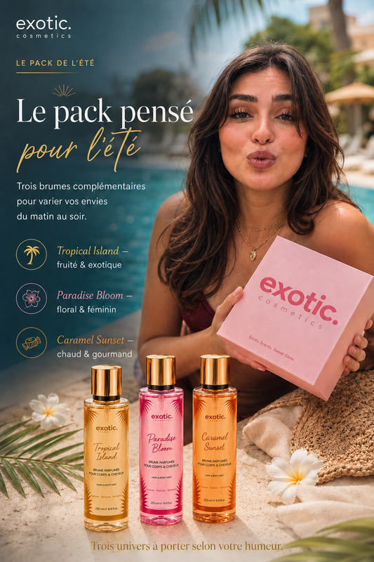 Pack 3 Brumes Parfumées Corps & Cheveux